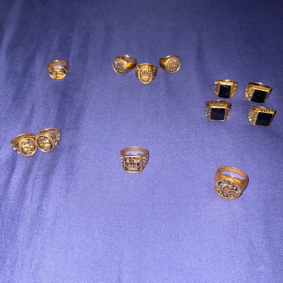 Other - 12 set of gold styled y2k rings gold